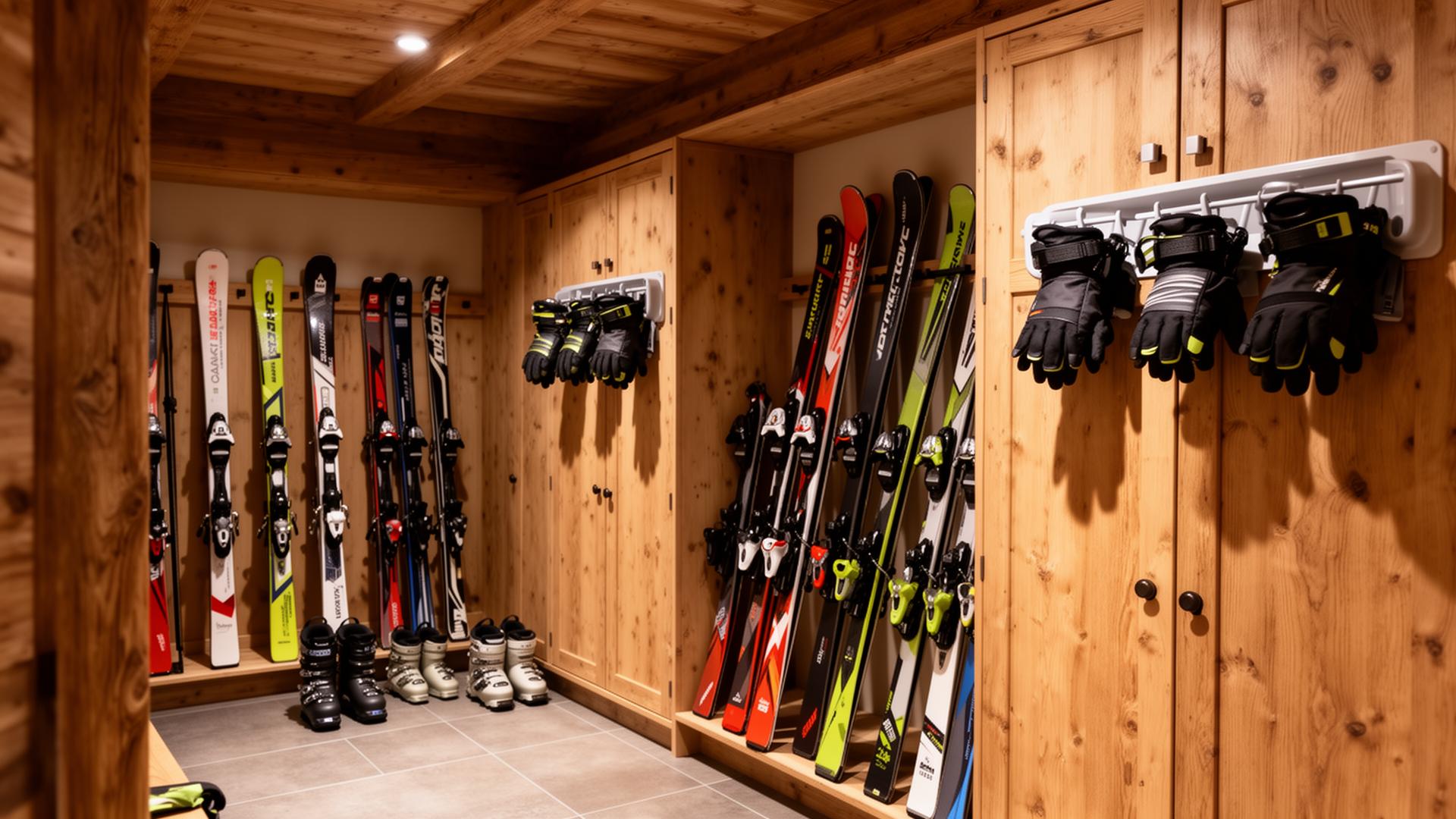 Private boot and ski locker room